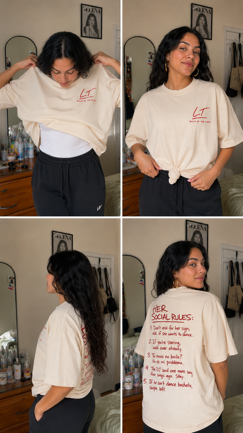 Rules of the Floor Tee — Her