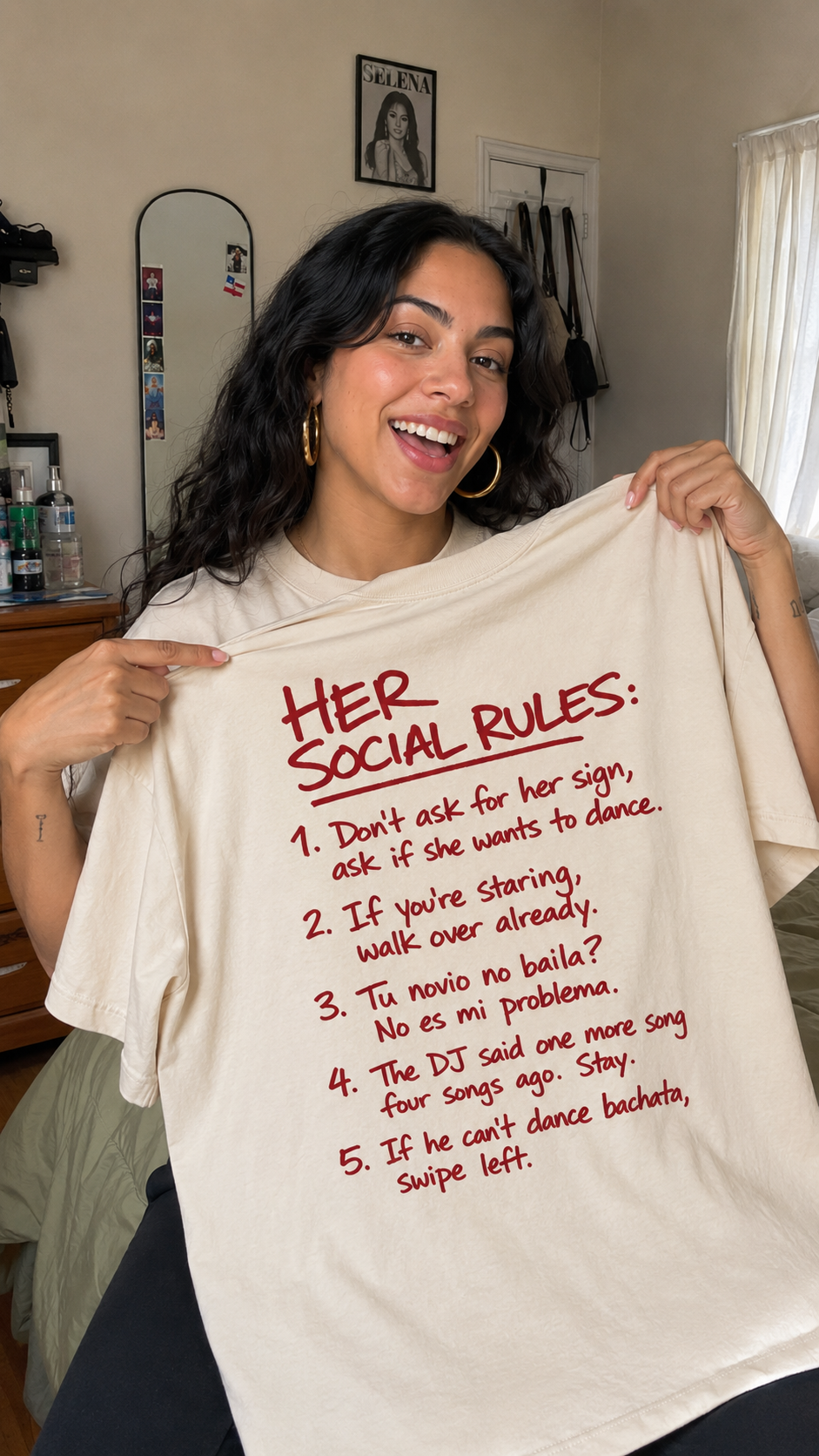 Rules of the Floor Tee — Her
