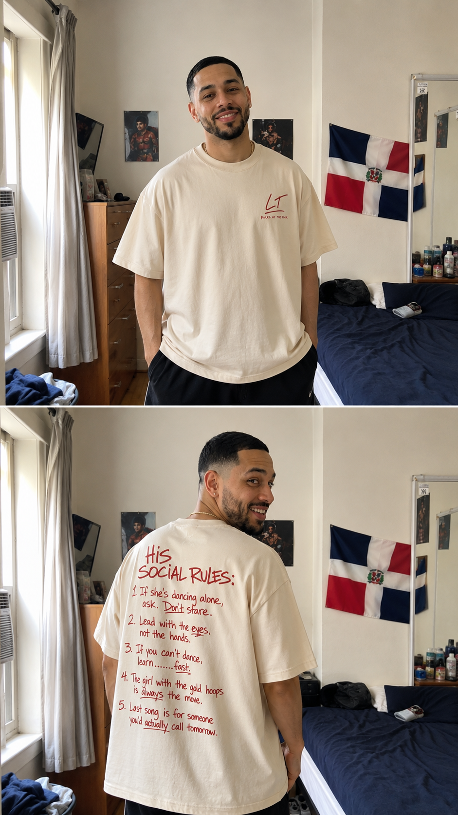 Rules of the Floor Tee — His