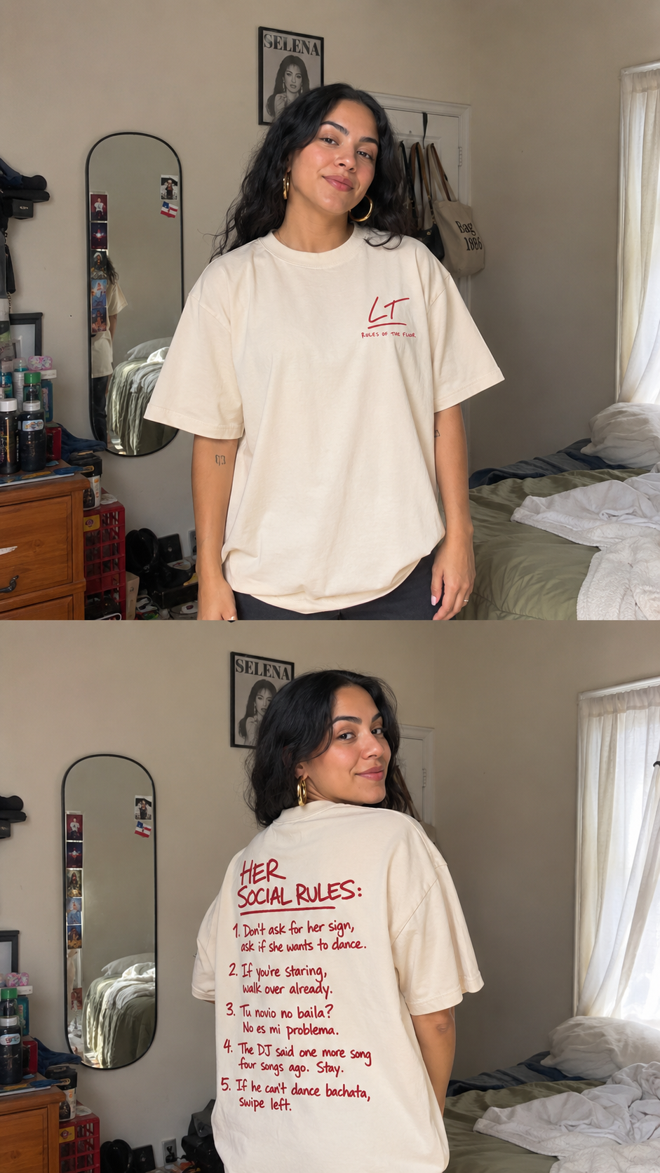 Rules of the Floor Tee — Her