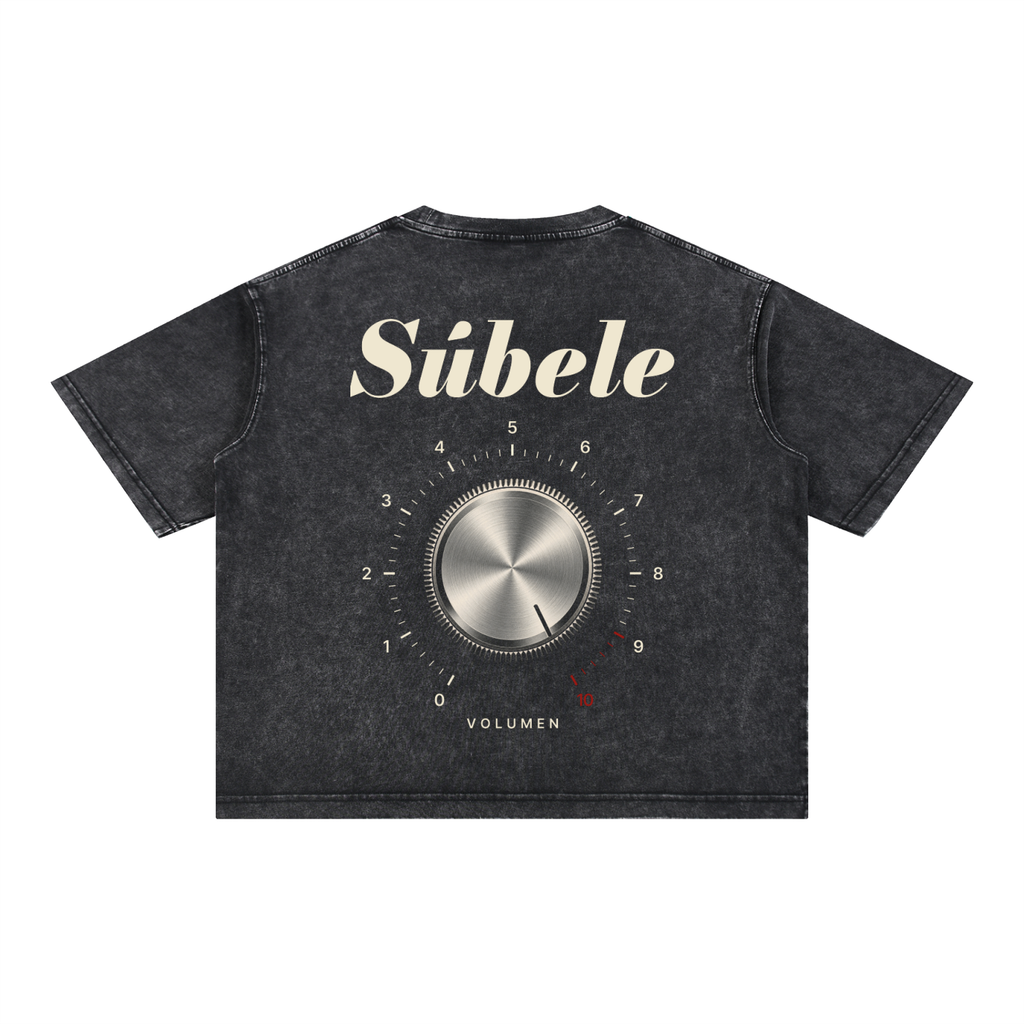 Subele Mineral Wash Boxy Cotton T-Shirt