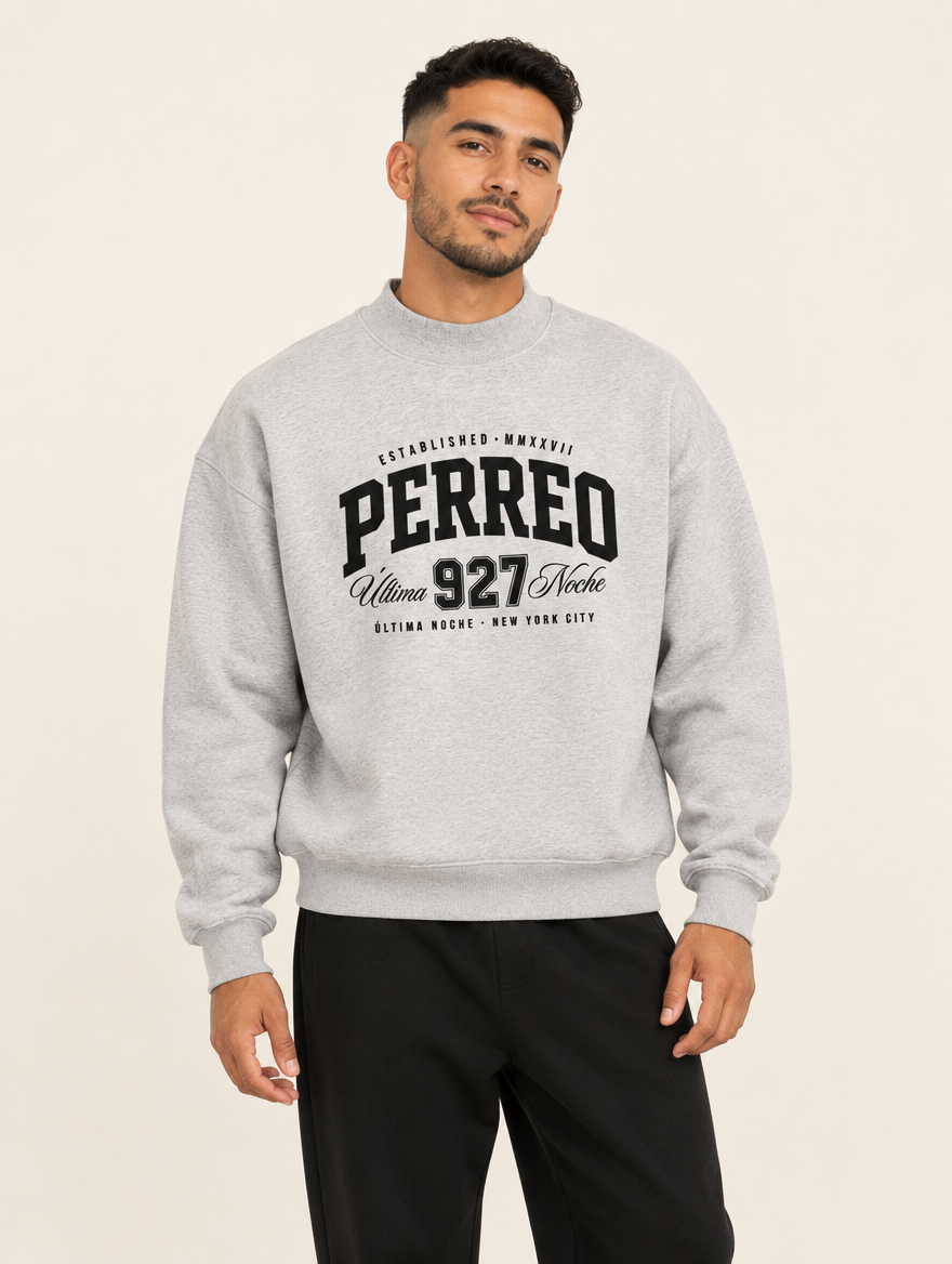 Perreo Última Noche Sweatshirt — Gray