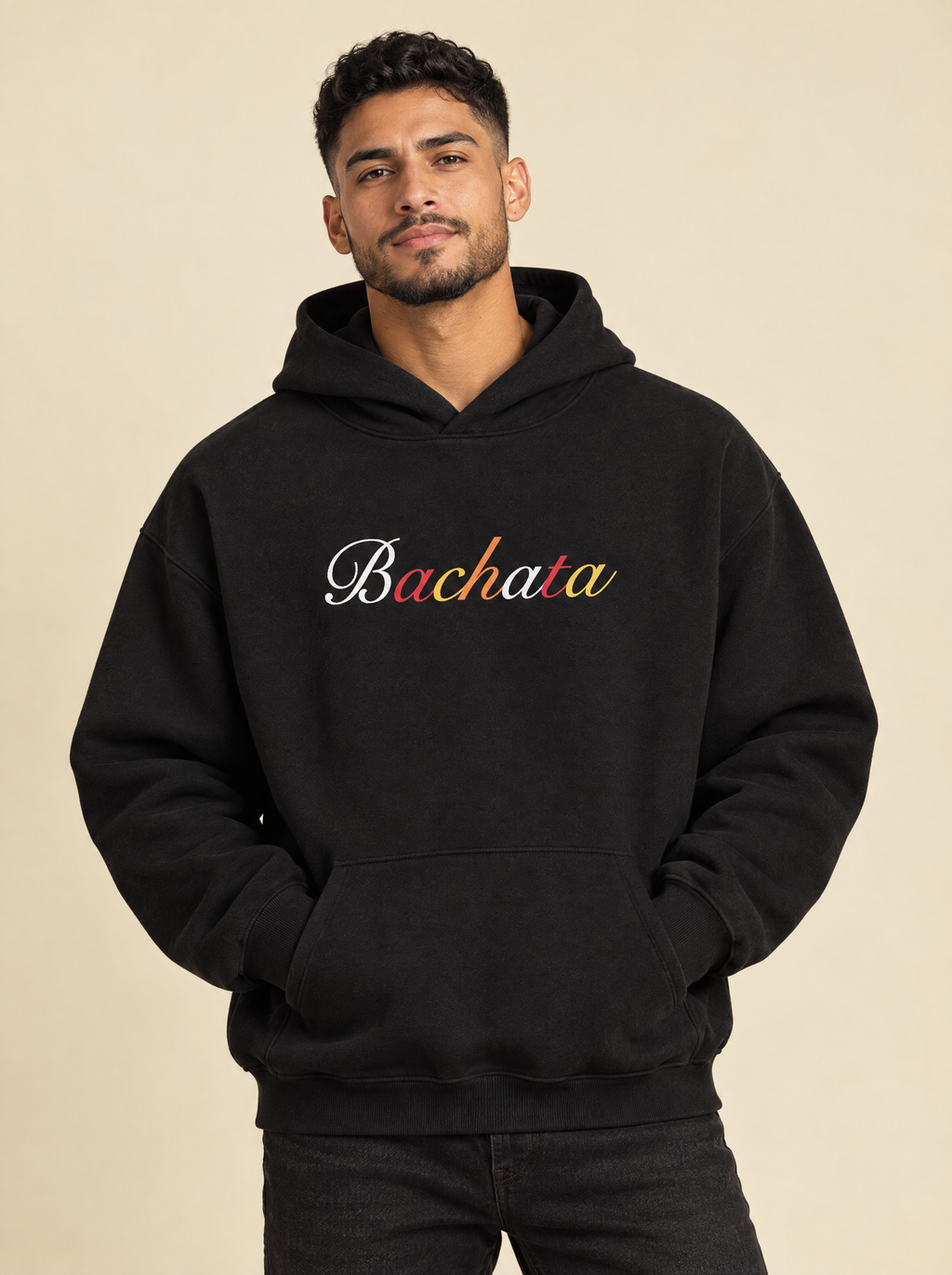 Black / M — Leo is 6'1" and wears a size L