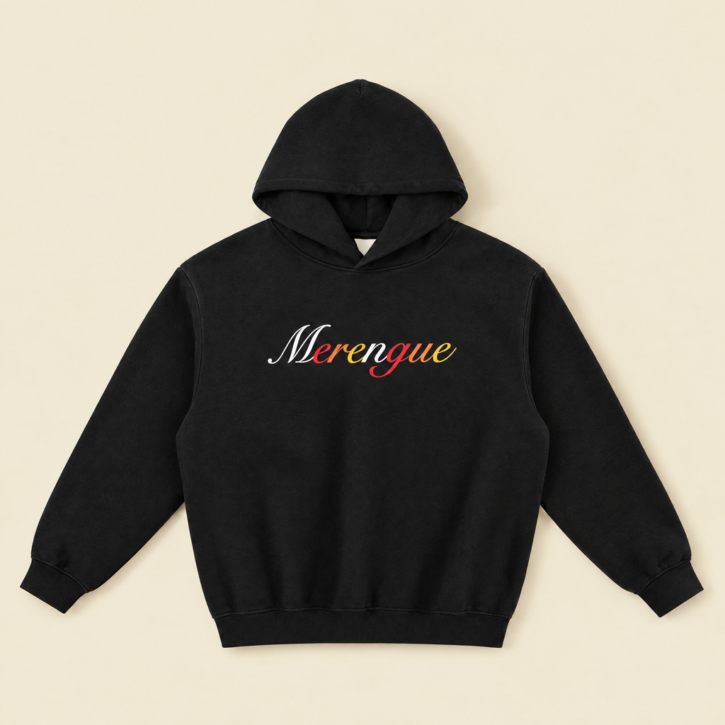 Black — Merengue hoodie, front view
