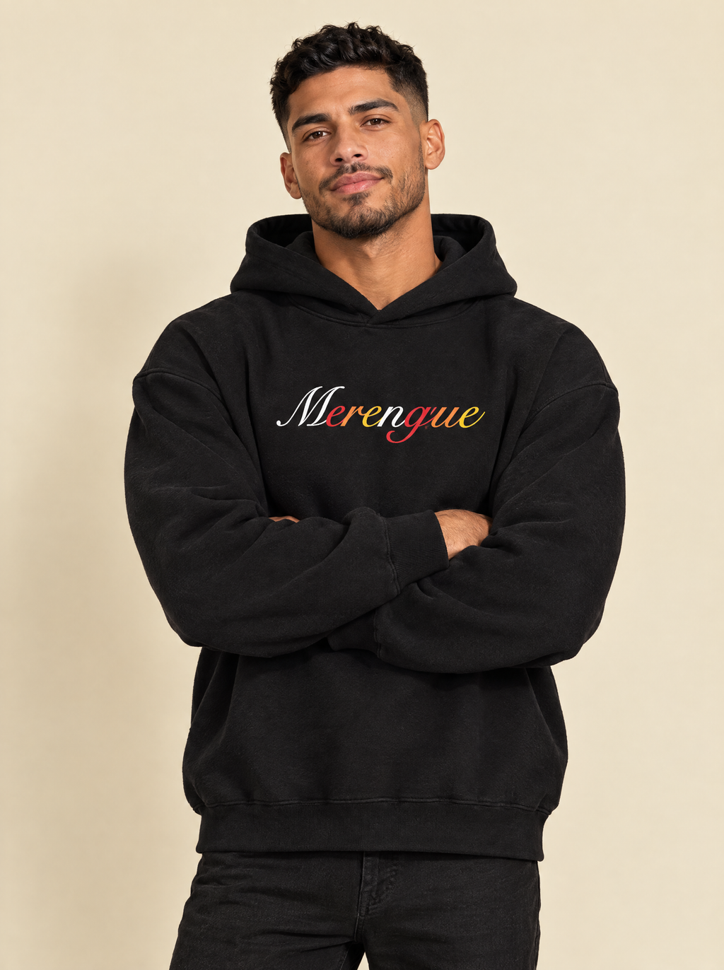 Black / M — Leo is 6'1" and wears a size L
