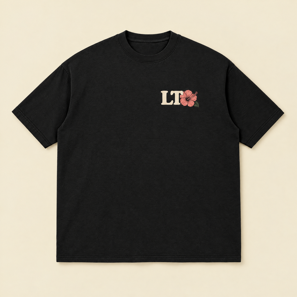 Black Beauty — Island Heat tee, front view