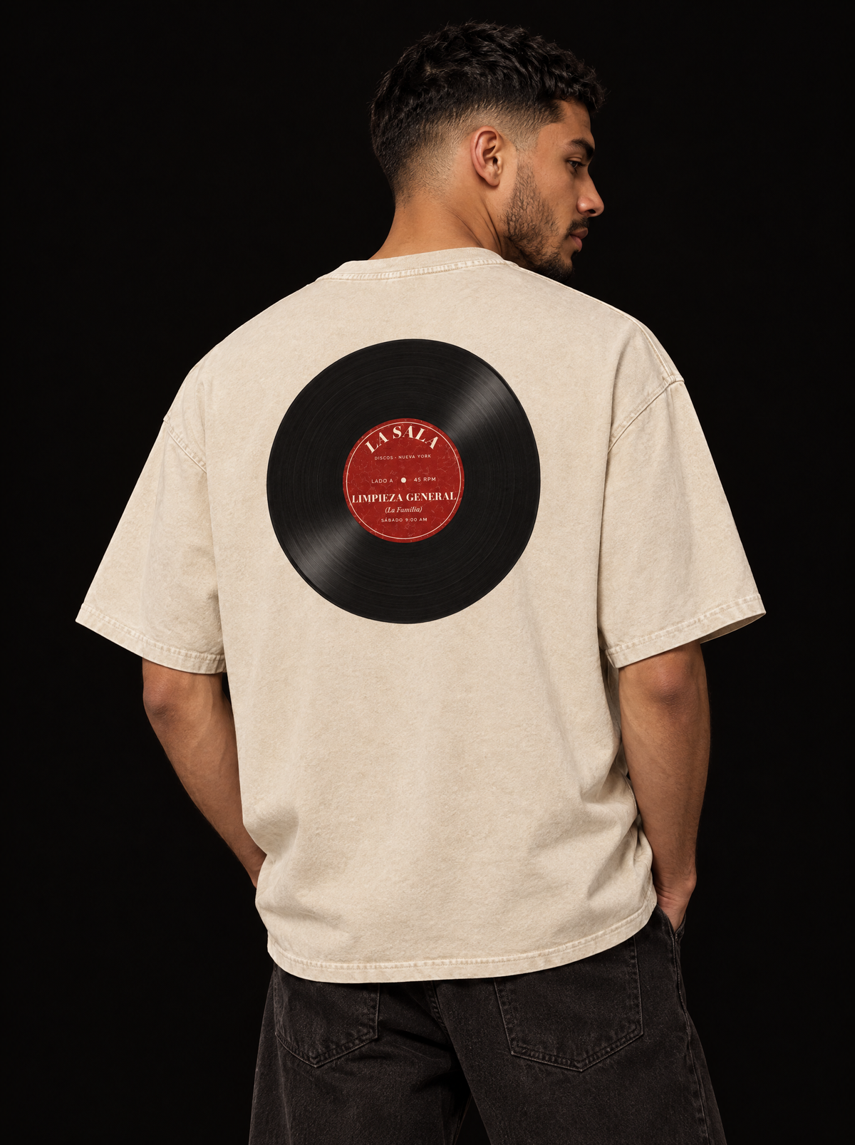Light Apricot — Back print detail, La Sala vinyl record